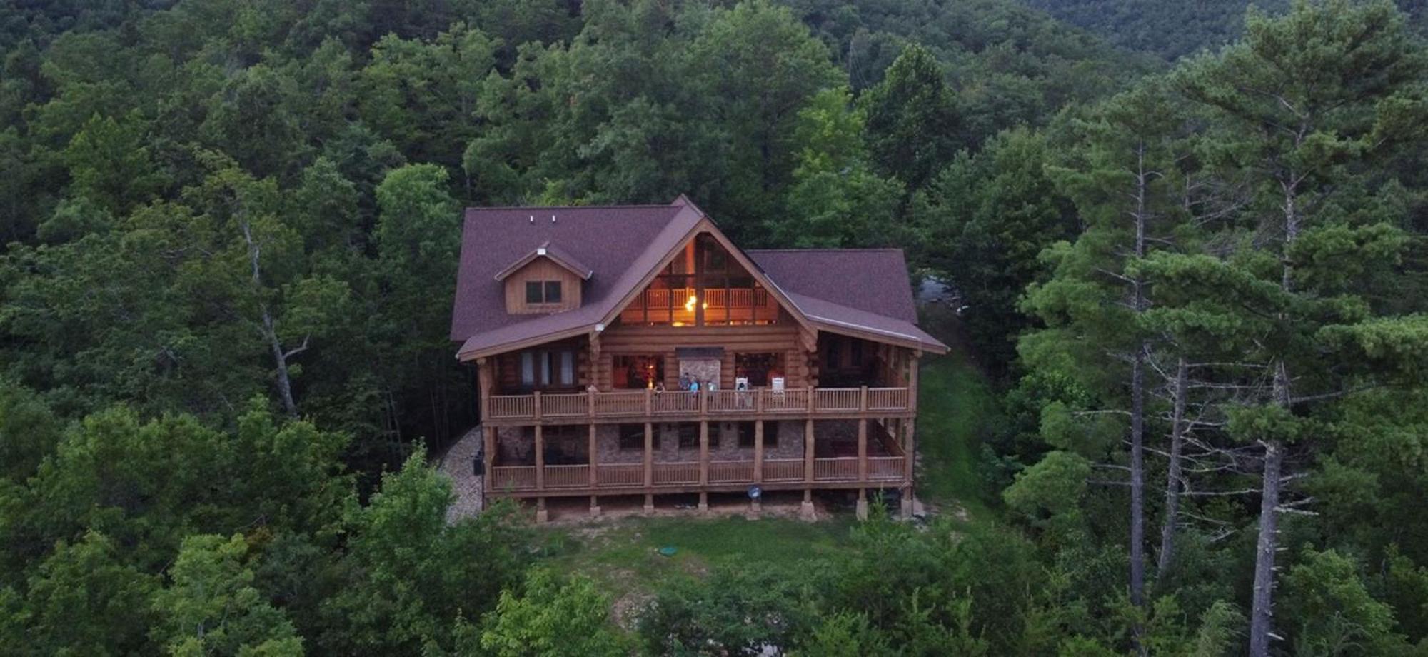 Big Bear Ridge Lodge - Breathtaking Mountain Views And Private Forest Scenes In Amazing Large Log Cabin 개틀린버그 외부 사진